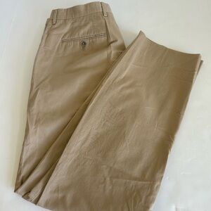 Claiborne Tan Chinos Versatile Cotton Twill